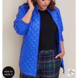 Torrid NWT Lightweight Coat 4x Royal Blue